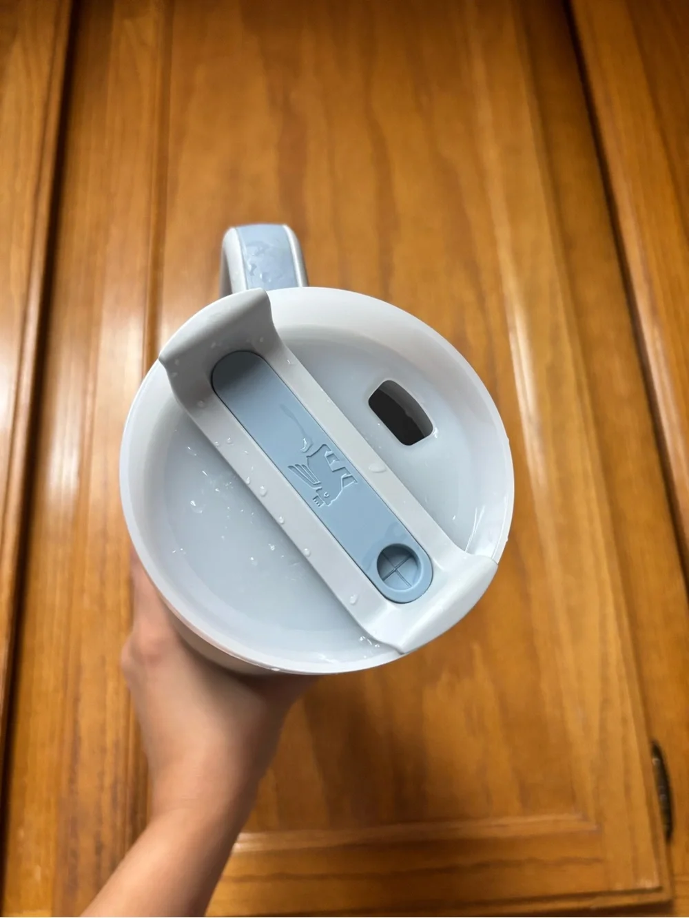Stanley Light Blue Insulated Travel Mug with Handle